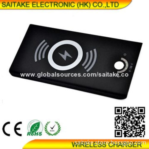 Wireless charger with built-in battery for Samsung, iPhone, Nokia, HTC best quality